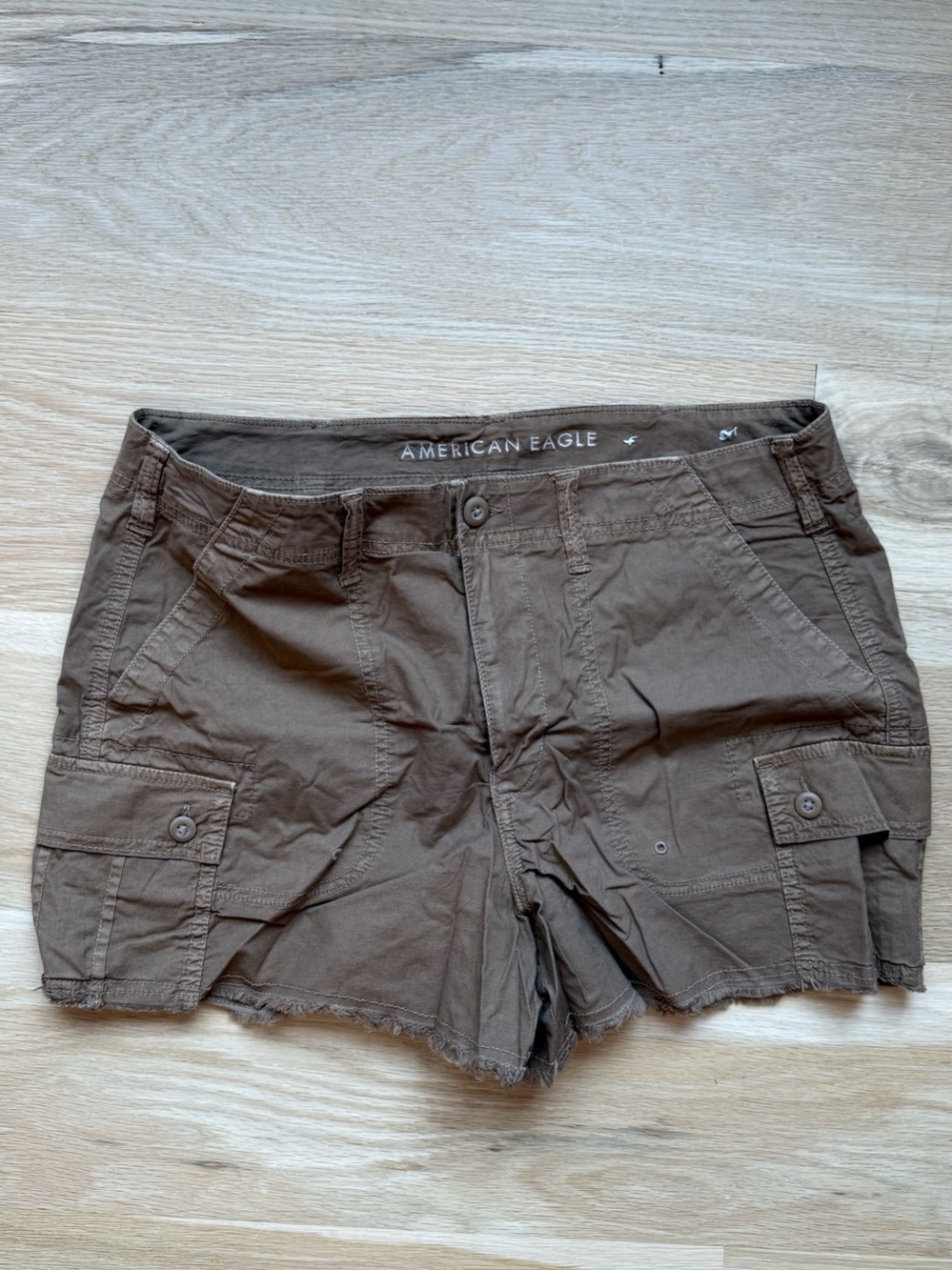 American Eagle Outfitters Cargo Shorts in Brown Size 12